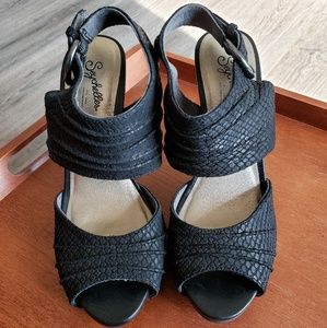 Seychelles leather heels, size 7.5